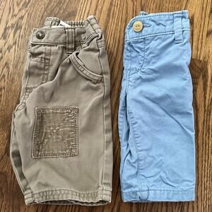 2 pairs of baby pants, size 0-3 months